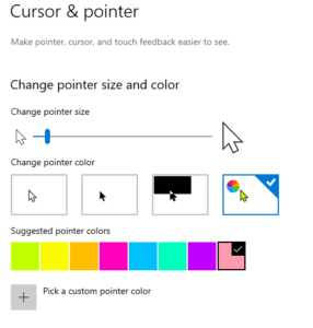color changing cursor