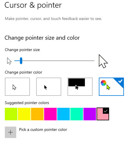 Changing Your Pointer Size And Color Computer Repair Blog